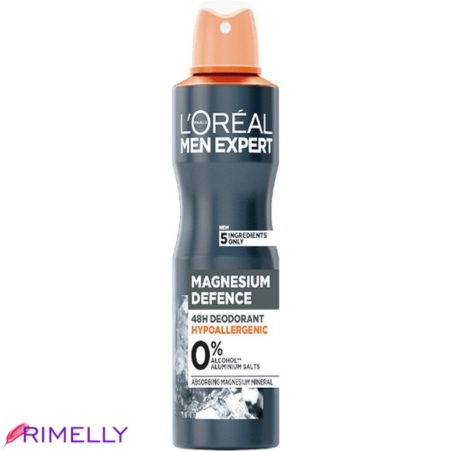 اسپری ضد تعریق مردانه اورآل مدل Magnesium Defence حجم ۲۵۰