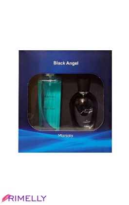 ست بادی اسپلش و ادکلن زنانه مارسالا مدل BLACK ANGEL