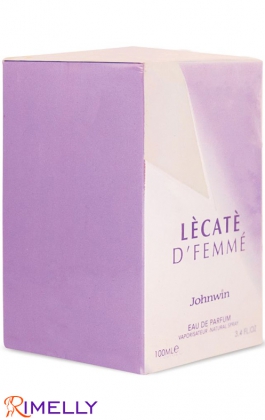 ادو پرفیوم زنانه جان وین JOHNWIN مدل LECATE D FEMME حجم 100 میل