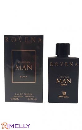 ادو پرفیوم مردانه روونا ROVENA مدل BOULEVARD MAN BLACK حجم 100 میل