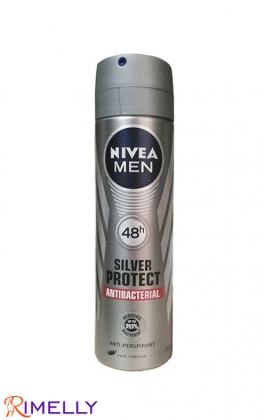 اسپری ضد تعریق مردانه نیوآ NIVEA مدل SILVER PROTECT ANTIBACTERIAL حجم 150 میل